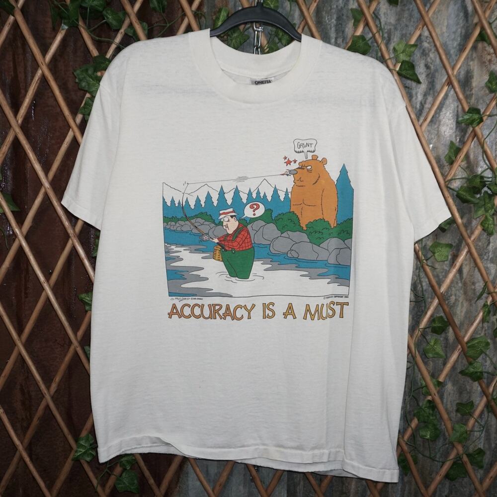 XL - Vintage Y2K American vintage fishaholic 1989 t-shirt